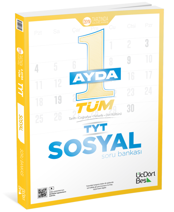 345 - 2026 1 Ayda Tüm TYT Sosyal Soru Bankası