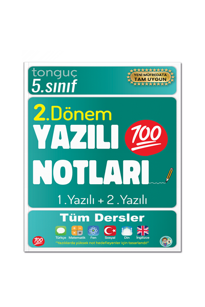Tonguç 5. Sınıf Yazılı Notları 2. Dönem 1 ve 2. Yazılı (Şubat-Haziran Dönemi)
