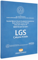 2025 MEB Örnek Soruları Sayısal Çalışma Kitabı Fen Bilimleri Sinan Kuzucu Yayınları